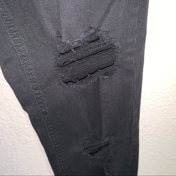 Wild Fable Black Highest Rise Skinny Distressed Jeans - Picture 10 of 15